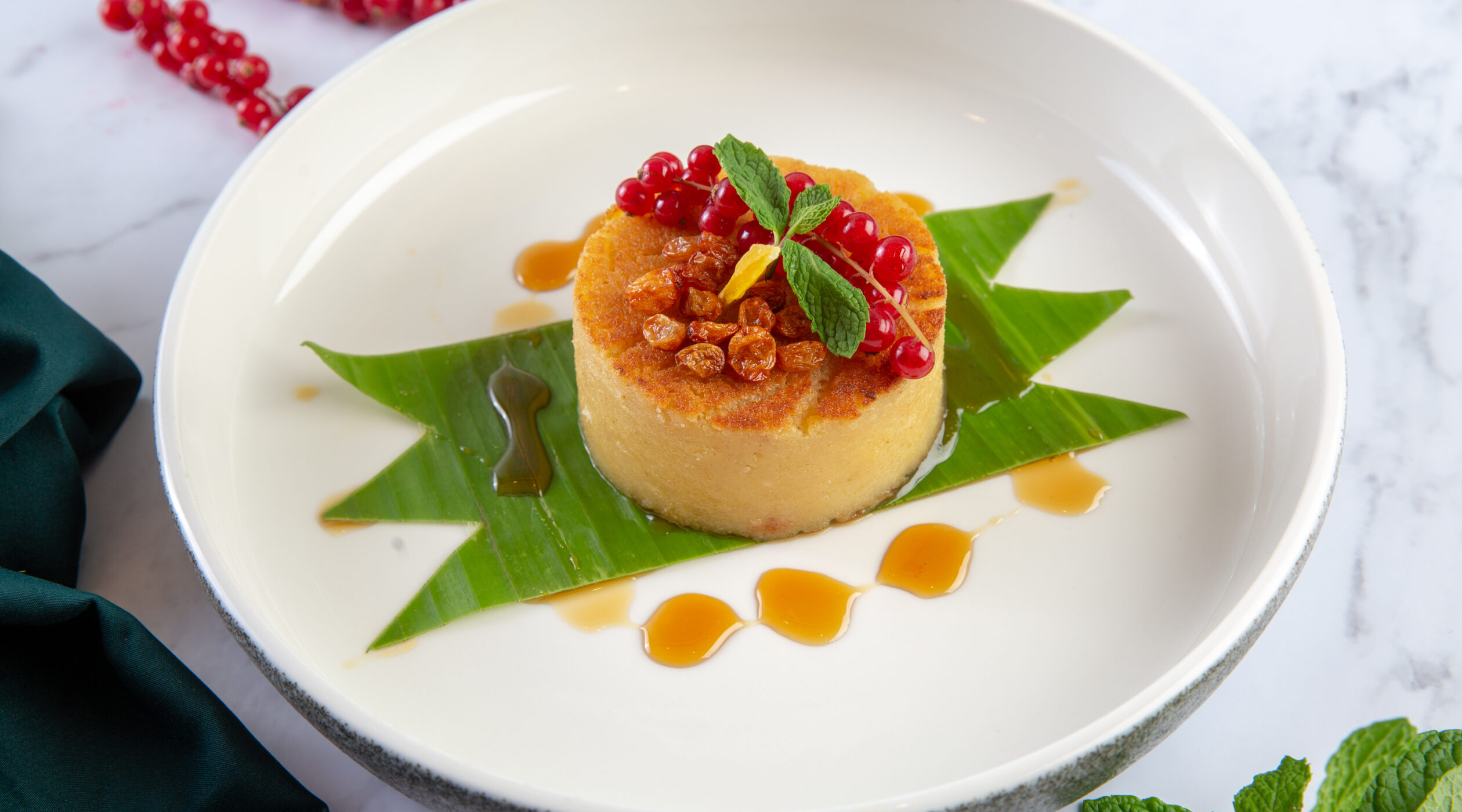 Plate of flan at Tenggara
