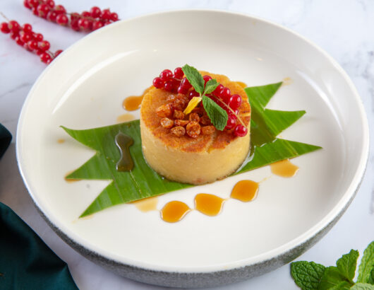 Plate of flan at Tenggara