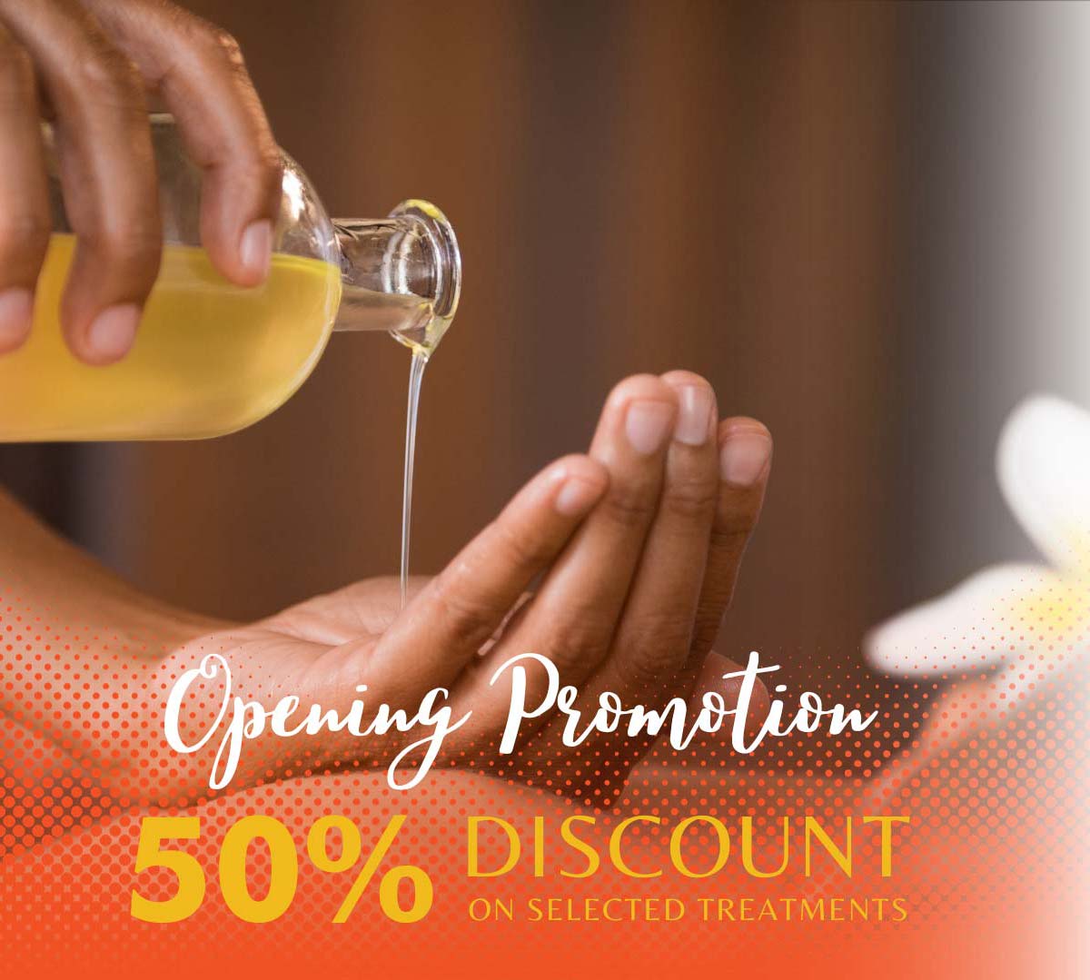 Spa promotion 50% discount